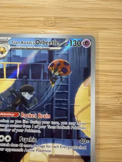 Pokemon TCG Team Rockets Orbeetle Destined Rivals 198/182 Illustration Rare NM ✨ - Image 3