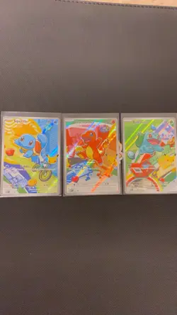 Pokemon First Partner Illustration Collection Series 1 Kanto Gen 1 Starters Set - Image 1