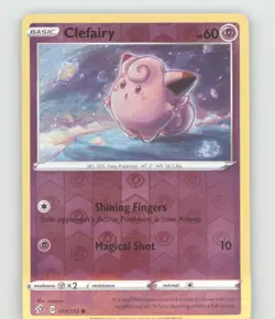 CLEFAIRY 074/192 C REBEL CLASH POKEMON REVERSE HOLO NM/M SOWSOW - Image 2
