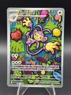 Ambipom 107/094 Phantasmal Flames EN Illustration Rare Pokemon Full Art Holo NM - Image 1