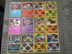 12 Radiant Rare Full Set Complete Pokemon Card Collection, Charizard Greninja - Image 1