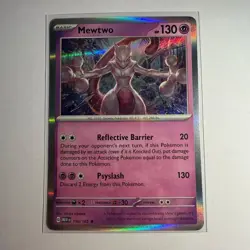 Mewtwo 150/165 Rare 151 Pokemon Holo Near Mint - Image 1