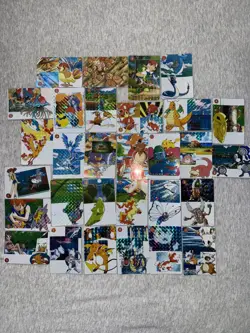 Pokemon Pocket Monsters vintage Japanese Vending Prism Stickers Lot of 30 - Image 1