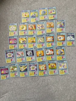 Pokemon Pocket Monsters vintage Japanese Vending Prism Stickers Lot of 30 - Image 2