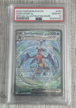2023 POKEMON PAR GARCHOMP EX 245 PSA 10 SPECIAL ILLUSTRATION RARE - Image 1