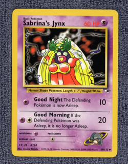 Sabrina’s Jynx - Gym Heroes Set - 59/132 - Uncommon - Pokemon Card - LP+ - Image 1
