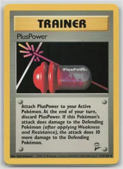PlusPower 113/130 Uncommon Base Set 2 Pokemon Lightly Played - Image 1