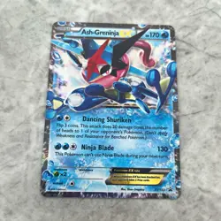 Pokemon Ash-Greninja EX Promo Holo XY133 XY Black Star Promos 2016 - light play - Image 1