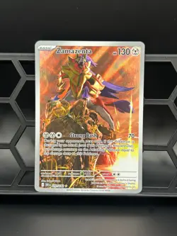 Zamazenta 201/182 Illustration Rare Destined Rivals Pokemon Holo Near Mint - Image 1