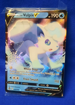 Pokemon TCG Alolan Vulpix v 033/195 Snowflake Stamped Holiday Calendar Sealed - Image 1