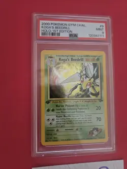 2000 Koga's Beedrill 1st Edition Holo Gym Challenge PSA 9 Pokemon Card - Image 2