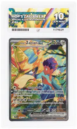 Pokemon TCG - Hop's Zacian ex 186/159 - Journey Together - ACE 10 - Image 1