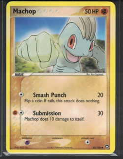 Pokemon EX Power Keepers Machop 53/108 Common NM - Image 1