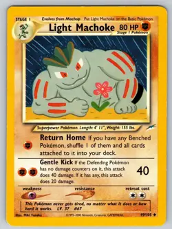 Light Machoke 49/105 Uncommon Neo Destiny Pokemon 1st Edition Heavily Played - Image 1