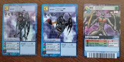LOT OF 6 DEVIMON DIGIMON CARDS BATTLE & EVOLUTION ANIMATED SERIES ITALIAN JAPAN - Image 2