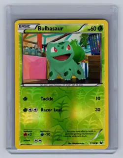 Bulbasaur 1/108 Common Dark Explorers Pokemon Reverse Holo Near Mint - Image 1