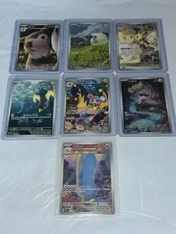 Pokemon TCG Journey Together Lot Of 7 - NM - cards are sleeved & top loaded - Image 1