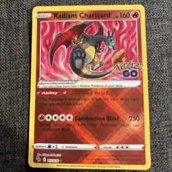 Radiant Charizard 011/078 Pokemon GO Holo - Image 1