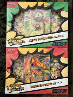 Pokemon TCG Mega Evolution—Ascended Heroes 2-Box Lot Emboar/Meganium ex - Image 1