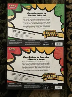Pokemon TCG Mega Evolution—Ascended Heroes 2-Box Lot Emboar/Meganium ex - Image 2