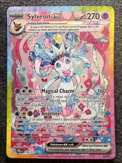 Sylveon EX 156/131 Prismatic Evolutions SIR Holo Pokemon Card NM - Image 1