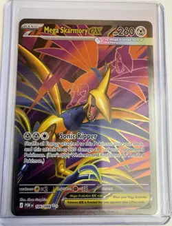 Pokemon TCG Mega Skarmory EX POR 106/088 Basic Steel HP 260 Attack 220 Foil - Image 1