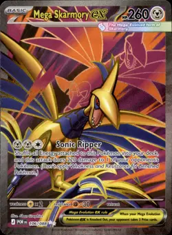 Mega Skarmory ex - Holo Ultra Rare ME03: Perfect Order 106/088 NM - Image 1