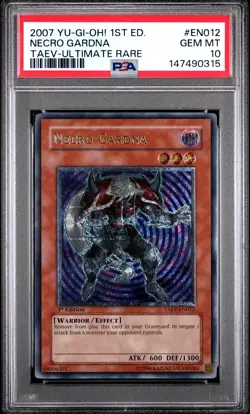 2007 YU-GI-OH! TAEV-TACTICAL EVOLUTION #EN012 NECRO GARDNA PSA 10 - Image 1