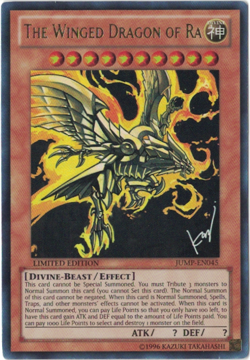 Yu-Gi-Oh! The Winged Dragon of Ra (LP) Limited edition Ultra Rare JUMP-EN045 - Image 1