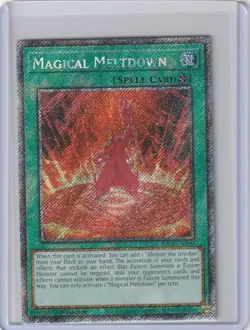 Yugioh RA04-EN280 Magical Meltdown – Platinum Secret Rare - Image 1