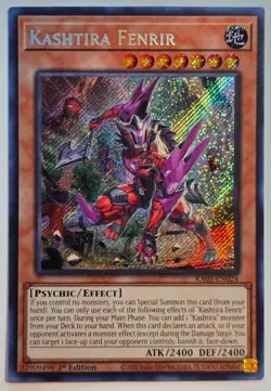 Yugioh Kashtira Fenrir RA05-EN024 Secret Rare 1st Edition - Image 1