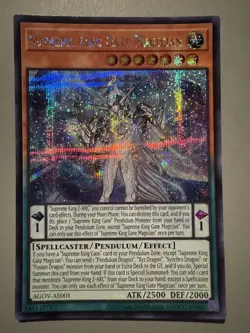 YUGIOH SUPREME KING GATE MAGICIAN (PENDULUM) ASIA ENGLISH AGOV-AE001 SECRET RARE - Image 1