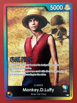 One Piece Card Monkey D. Luffy Pack Battle Leader Live Action Promo - Image 1