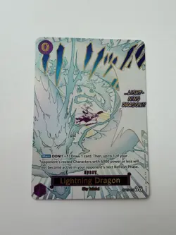 One Piece CCG Lightning Dragon OP15-077 Alternate Art Near Mint English - Image 1