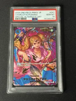 One Piece JP PRB-02 OP06-047 Charlotte Pudding R SP The Best vol.2 PSA 10 GEM - Image 1