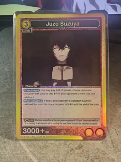 Union Arena Tokyo Ghoul Juzo Suzuya Rare UA18BT/TKG-1-009 Foil Anime Card - Image 1