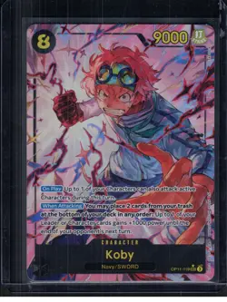 Koby (Alt Art) SEC OP11-119 SEC Fist of Divine Speed One Piece TCG English NM - Image 1