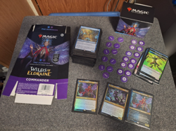 Magic the Gathering MtG Wilds of Eldraine FAE Dominion Commander Deck Sleeved - Image 1