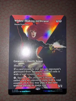 MTG! Widow-Making Infiltrator (Borderless) - MU Eternal - M - #63 - Foil NM! - Image 1