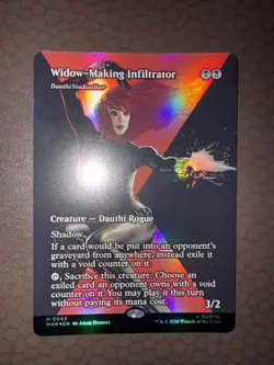 MTG! Widow-Making Infiltrator (Borderless) - MU Eternal - M - #63 - Foil NM! - Image 2