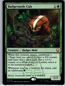 Badgermole Cub 167 Mythic Avatar: The Last Airbender Regular NM - Image 1