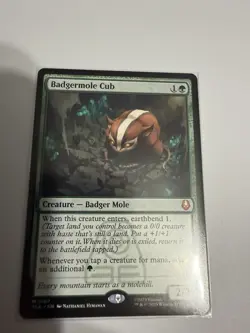 Magic the Gathering Badgermole Cub Mint Condition - Image 1