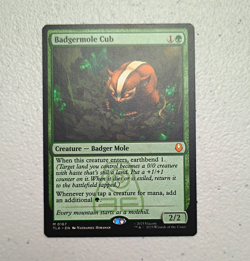Wizards of the Coast MTG Badgermole Cub 0167 Tales of the Land Mythic Green - Image 1