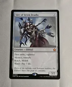 Magic: The Gathering - Foundations - Sire of Seven Deaths NM - Image 1