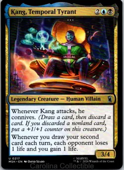 Kang, Temporal Tyrant 217 Uncommon Marvel Super Heroes Magic: The Gathering NM - Image 1