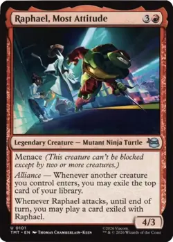MtG Raphael, Most Attitude U 0101 Teenage Mutant Ninja Turtles Regular Uncommon - Image 1