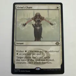 MTG Modern Horizons 3 Orim’s Chant #265 Rare English Magic Card NM - Image 1