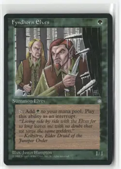Fyndhorn Elves 132 Common Ice Age Magic: The Gathering Lightly Played - Image 1