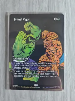 Primal Vigor (Borderless) - NM [Foil] TCG MTG - Image 1