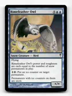 Rimefeather Owl Coldsnap #42 Rare - Image 1